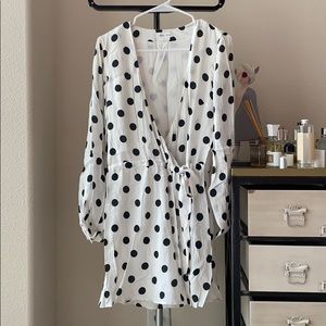 Lovers + Friends Polka dot wrap dress